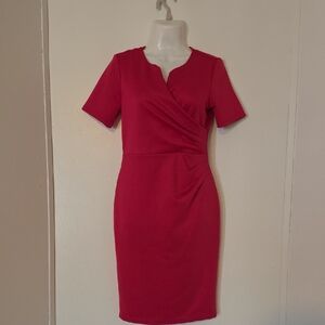 Elegant Pink Midi Dress